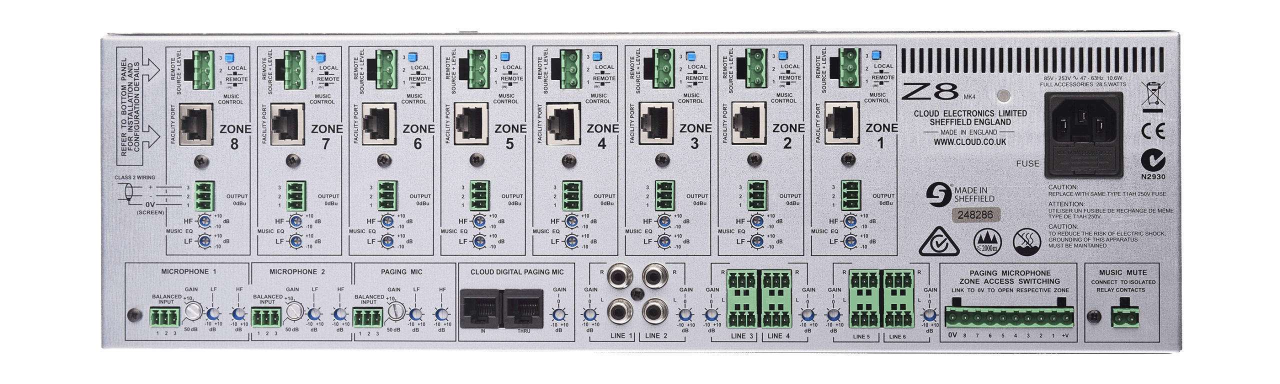 Z8MK4 8 Zone Mixer
